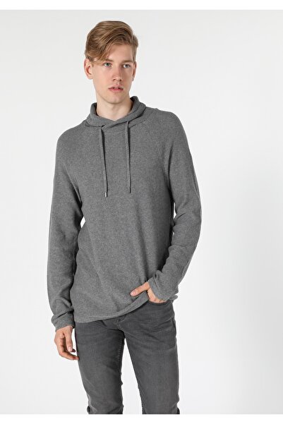 Colin's Regular Fit Sal Collar Men's Gray Sweater