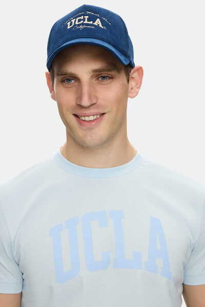 UCLA قبعة بيسبول JUPITO باللون الأزرق الداكن مع شبكة ومشبك معدني للجنسين