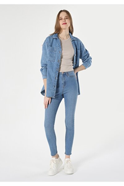 Colin's Skinny Fit, talie înaltă, pantaloni super skinny pentru femei, pantal...