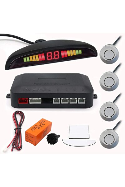 AEM AEMPART Araç geri park sensörü türkçe ses ikazlı gri göz 18mm