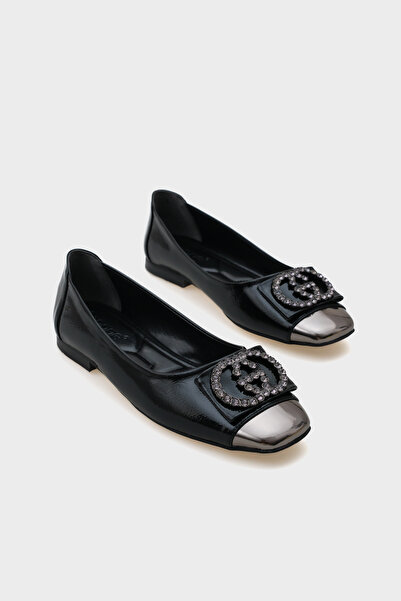 Capone Outfitters Balerini de damă Adel Blunt Toe Stone Cataramă