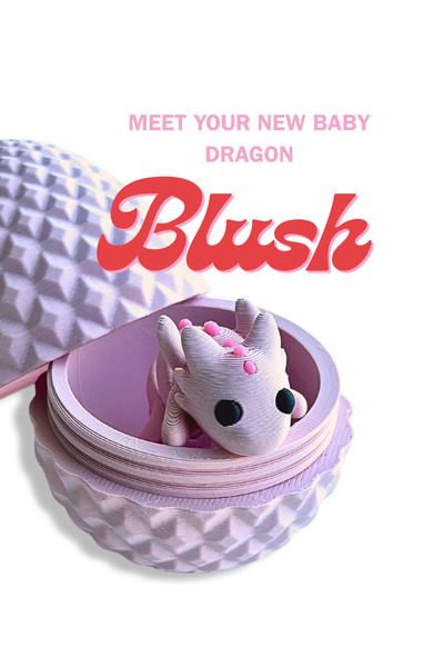 DUBAI 3D PRINTING لعبة بيضة التنين مطبوع ثلاثية الأبعاد - بيضة مفاجأة قابلة ل...