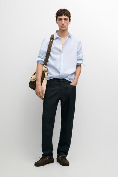 Massimo Dutti 100% cotton striped shirt