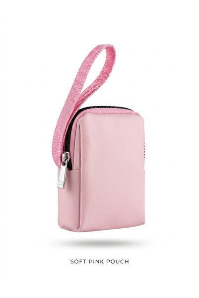 NS reliable Pudra Pembe Kadın Hijyenik Ped Saklama Çantası - Mini Organizer Düzenleyici Kılıf - 10x14x3 cm