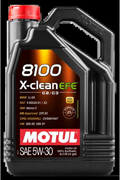 Motul 8100 X-clean Efe 5w-30 Partiküllü Motor Yağı 4l 2025 Uretim