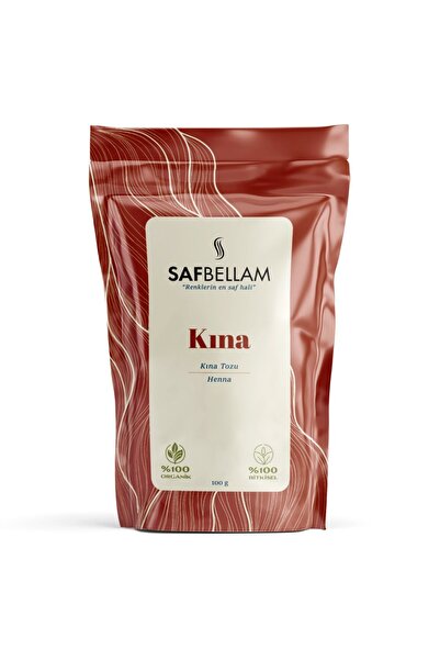 Safbella Safbellam Organik ve Kimyasalsız Kına Bitki Tozu