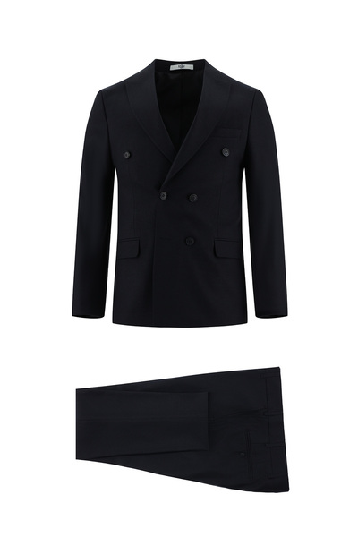 Kiğılı 7 Drop Super slim fit Extra Dar croială cu două rânduri de nasturi Costum