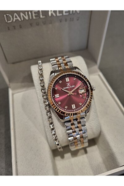 Daniel Klein Yeni Model Rose Çelik Bilezik Mor Kadran Kadın Kol Saati