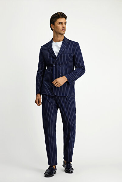 Kiğılı بدلة رياضية طويلة بقصة رياضية من 8 دروب ماسل فيت مخطط بيلي بإبزيم بأزر...