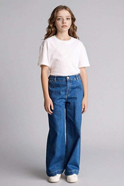 DeFacto Дънки с широки крачоли за момичета G0304A826SM