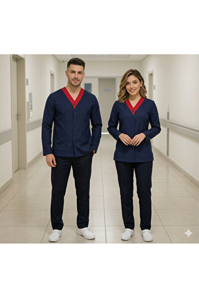 temex Medikal Üniforma çok amaçlı İşci Kıyafetleri Unisex Tek Üst Forma Laciv...