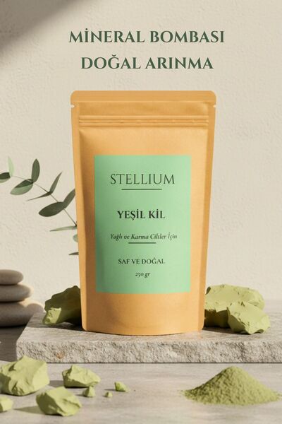 STELLIUM Doğal Toz Yeşil Kil Cilt Bakım Maskesi