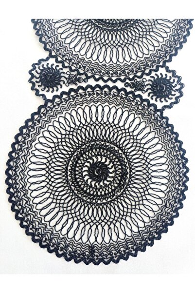 DİLEX Runner Masa Örtüsü Amerikan Servis 37x115 cm Siyah