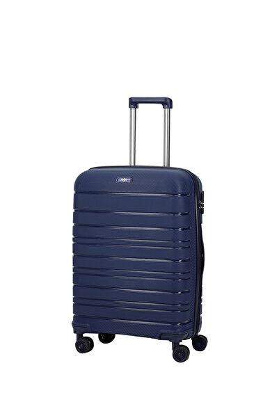 Kiğılı PP Orta Boy Çizgili Valiz