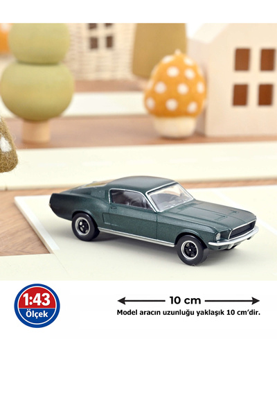 Norev 1:43 Ölçek 1968 Ford Fastback Bullitt Jet Car Diecast Metal Minyatür Mo...