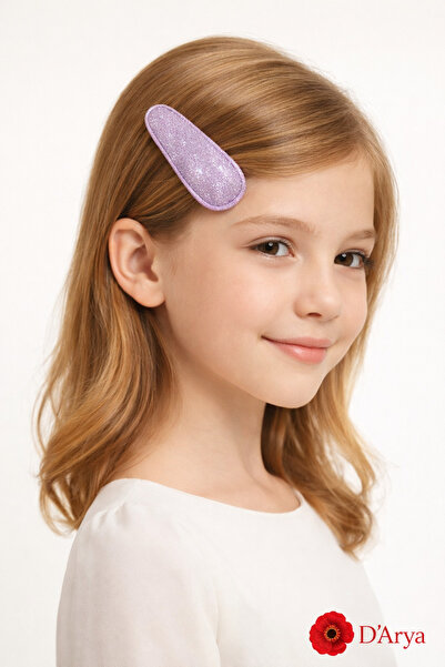 Darya Dd452 Purple Glitter Snap Buckle
