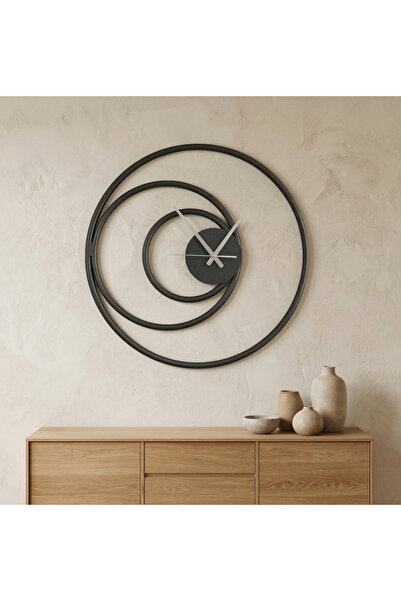 Ex Machine Industry Büyük Metal Dekoratif Duvar Saati, Sessiz, Pilli Saat Otu...