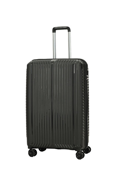 Kiğılı PP Büyük Boy Çizgili Valiz