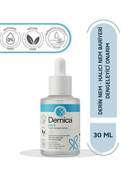 Dernica HA-3 Hyaluronic Acid Complex - 3 Boyutlu Yoğun Nem & Bariyer Onarıcı ...