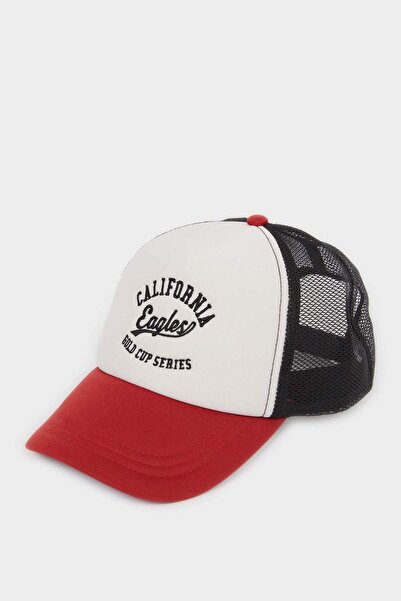 DeFacto Men's Embroidered Woven Cap Hat G4771Ax26Sm