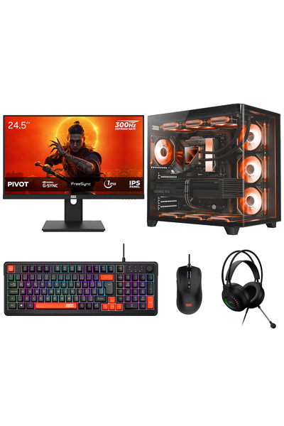 DRAGOS DRx9979 Ryzen 7 5700 16GB 512GB NVMe 16GB RX 9070XT 24.5 İnç 300Hz 1ms...