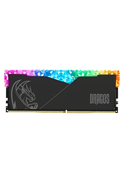 DRAGOS EdgeHorizon N 8GB DDR4 3200MHZ Siyah Soğutuculu RGB Ram
