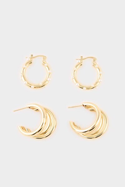 DeFacto Women's 2-Piece Earrings G9846Axns
