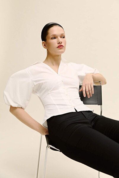 DeFacto Fitted Poplin Short Sleeve Shirt H1573Ax26Sp