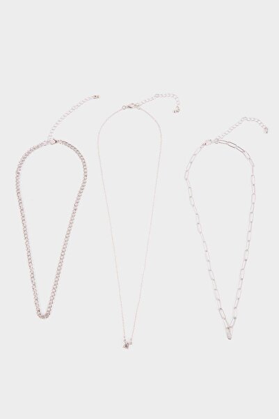 DeFacto Women's 3-Piece Necklace H1743Axns