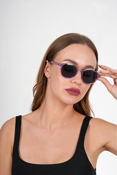 Olivier Philippe النظارات الشمسية الأرجوانية المستديرة أوليفييه فيليب