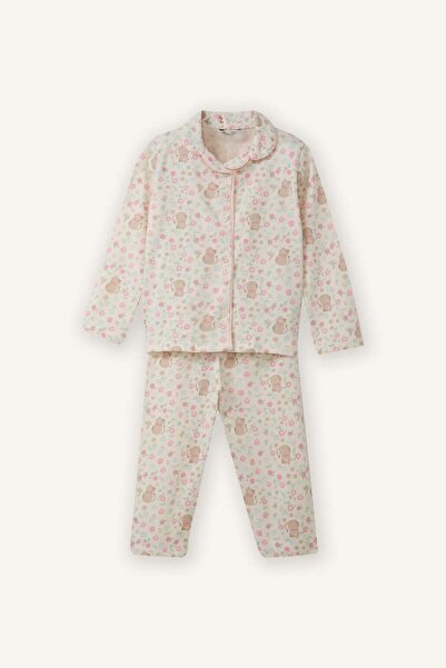 DeFacto Patterned 2-Piece Pajama Set for Baby Girl G8652A526Sp