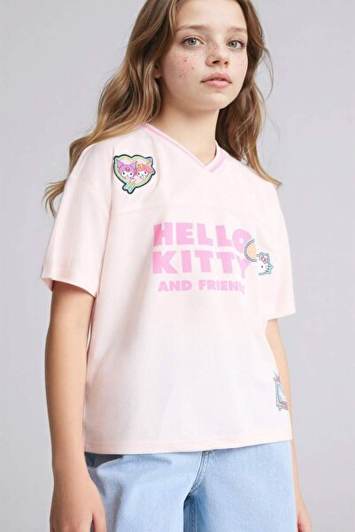 DeFacto Hello Kitty Oversıze Tişört Kız Çocuk G8195A826SM