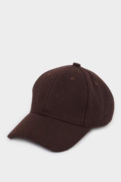 DeFacto Men's Basic Flat Melton Cap Hat H1371Ax26Sm