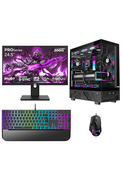 DRAGOS DRx7995 i5 14400F 16GB Ram 512GB M2 NVMe SSD 12GB RTX5070 24.5 İnç 200...