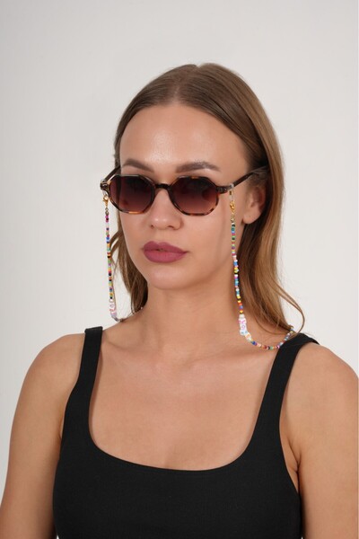 JULIANO Colorful Love Sand Bead Glasses Chain - Necklace - Bracelet