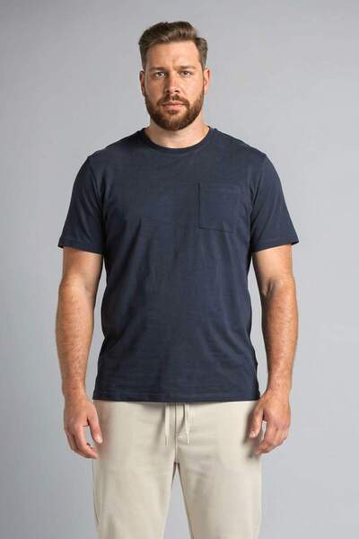 DeFacto تي شيرت مقاس كبير 100% قطن H2061AX26SP