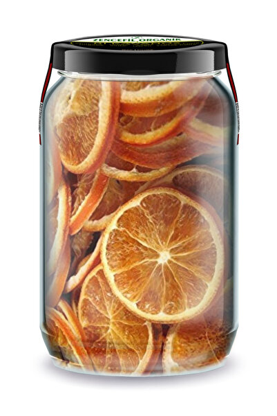 Zencefil Organik 660 سي سي. رقائق برتقالية جافة نقية بدون إضافات في وعاء زجاج...