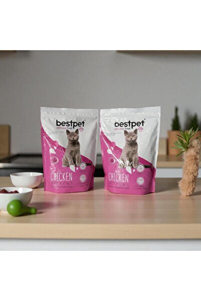 Bestpet tavuklu yavru kedi maması 1kg*2 adet