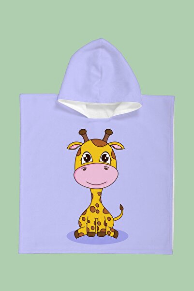 Evdek Πετσέτα παραλίας Giraffe Kids Poncho