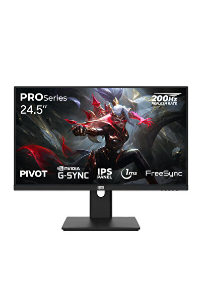 DRAGOS PROSeries P245FHD200 1ms FHD 200Hz 24.5 İnç FreeSync G-Sync IPS Pivot ...