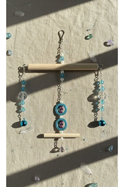 Mivra Pets Sultan Papağanı Oyuncağı Kristal Sallanan Kuş Oyuncağı Papağan Kaf...