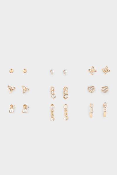 DeFacto Women's 9-Piece Earrings Set G4474Axns