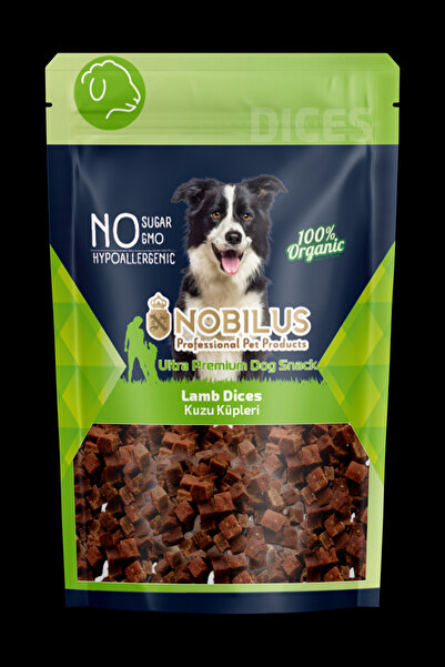 NOBİLUS Köpek Ödül Maması Kuzu Etli Küpler 80 Gr x 4 Adet