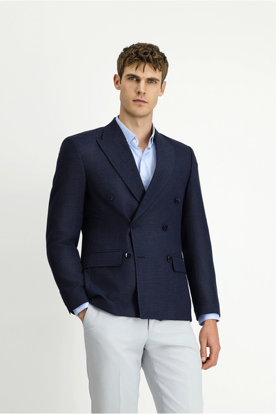 Kiğılı 7 Drop Super slim fit Extra Dar croială cu model cu două rânduri de na...