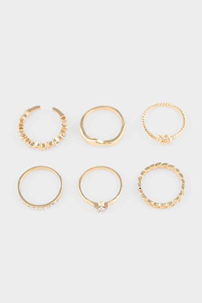 DeFacto Women's 6-Piece Ring Set G4498Axns