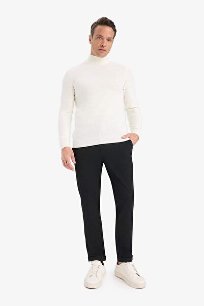 DeFacto Jogger Fit Pantaloni cu două picioare, cu șireturi, elastic, din țesă...