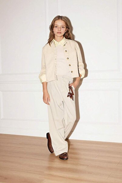 DeFacto Pantaloni Tencel cu picior larg pentru fete G6368A826SM