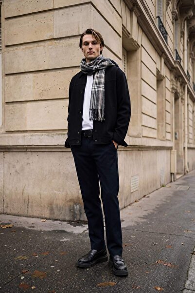 DeFacto Pantaloni bărbați din bumbac, stil smart-casual G1076AX26SP