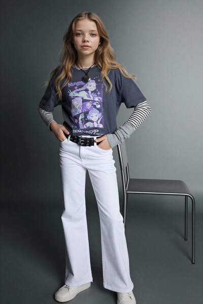 DeFacto Джинси Flare Fıt для дівчаток G0253A826SM