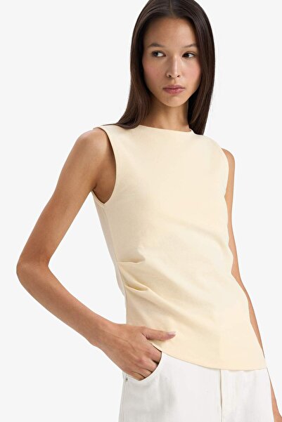 DeFacto Slim Fit Boat Neck Ribbed Undershirt G1950Ax26Sp